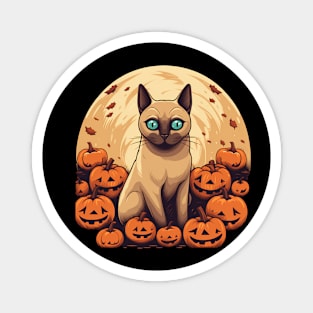 Tonkinese Cat Halloween, Cat Lover Magnet